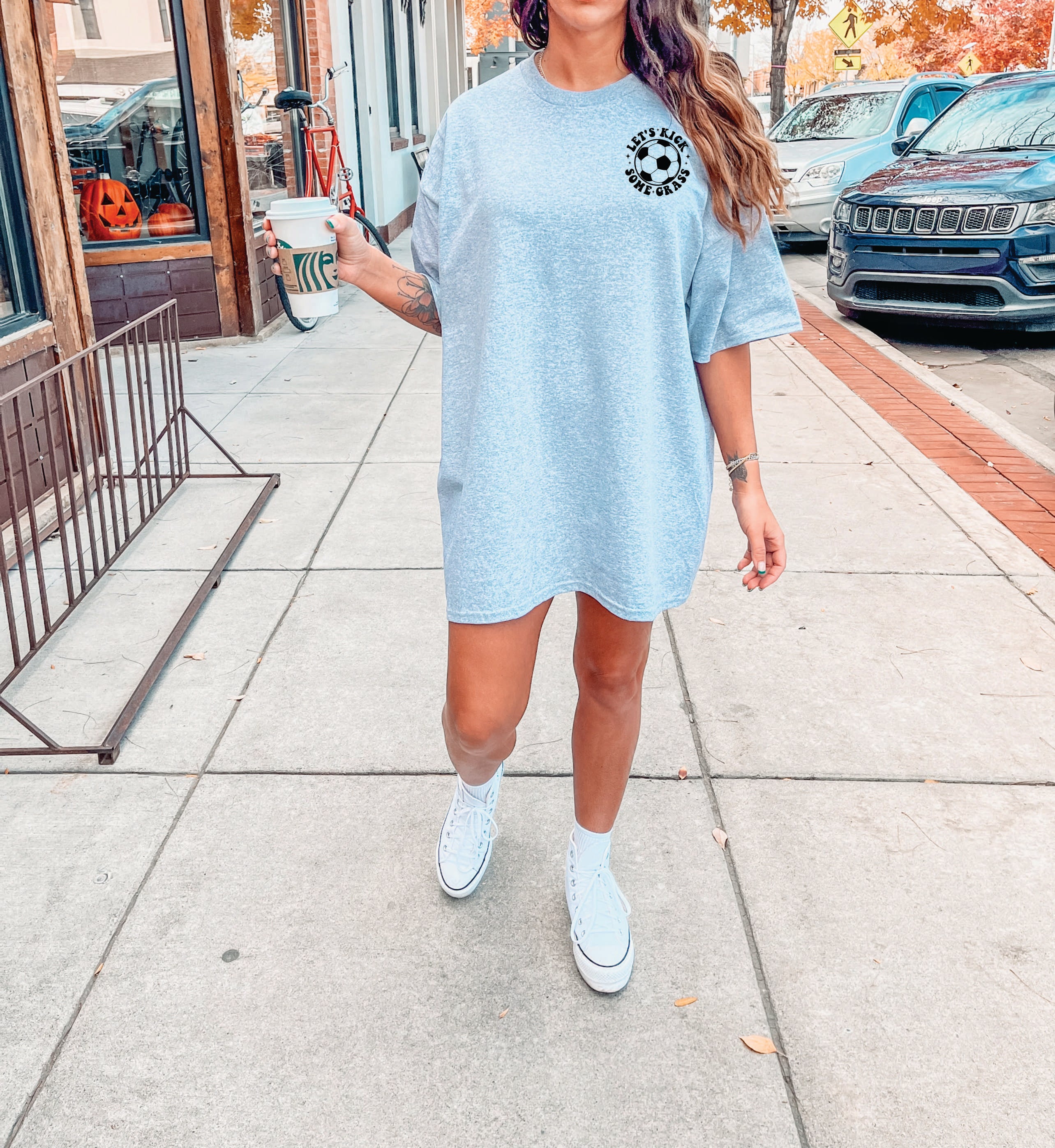 Let's Kick Some Grass Graphic Tee