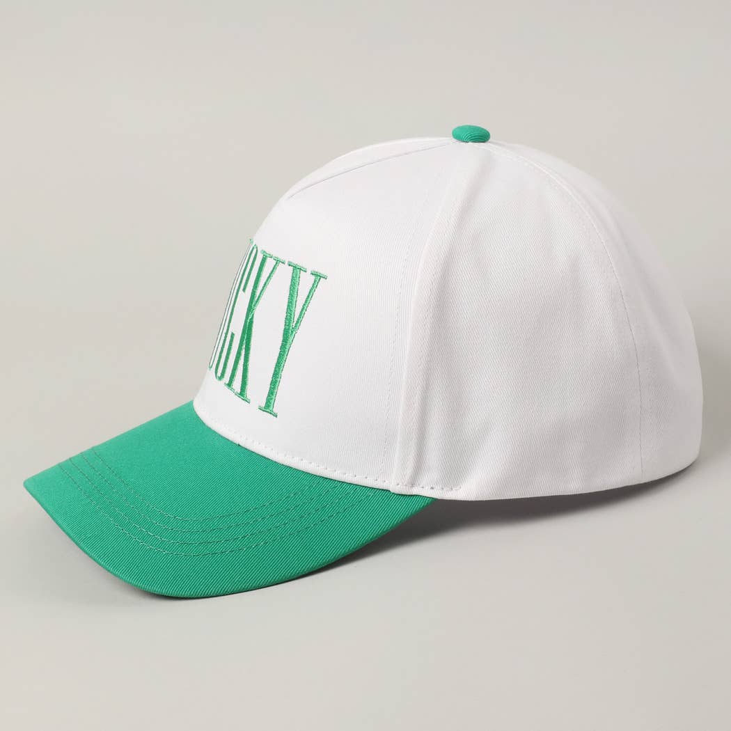 LUCKY Embroidery Two-Tone Baseball Cap