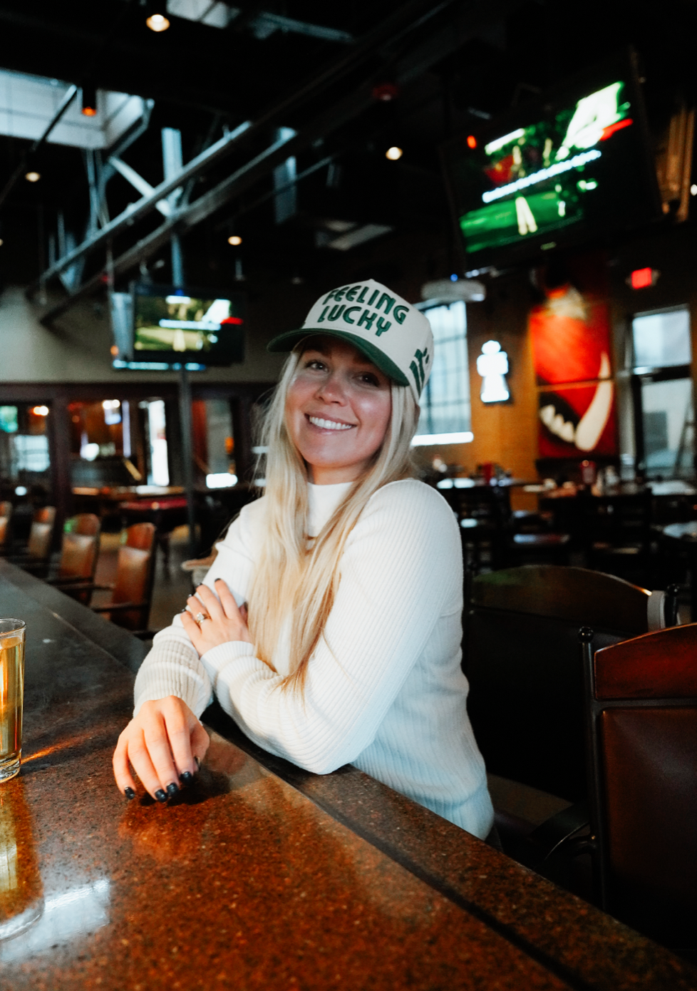 Feeling Lucky -  Green Vintage Trucker Hat