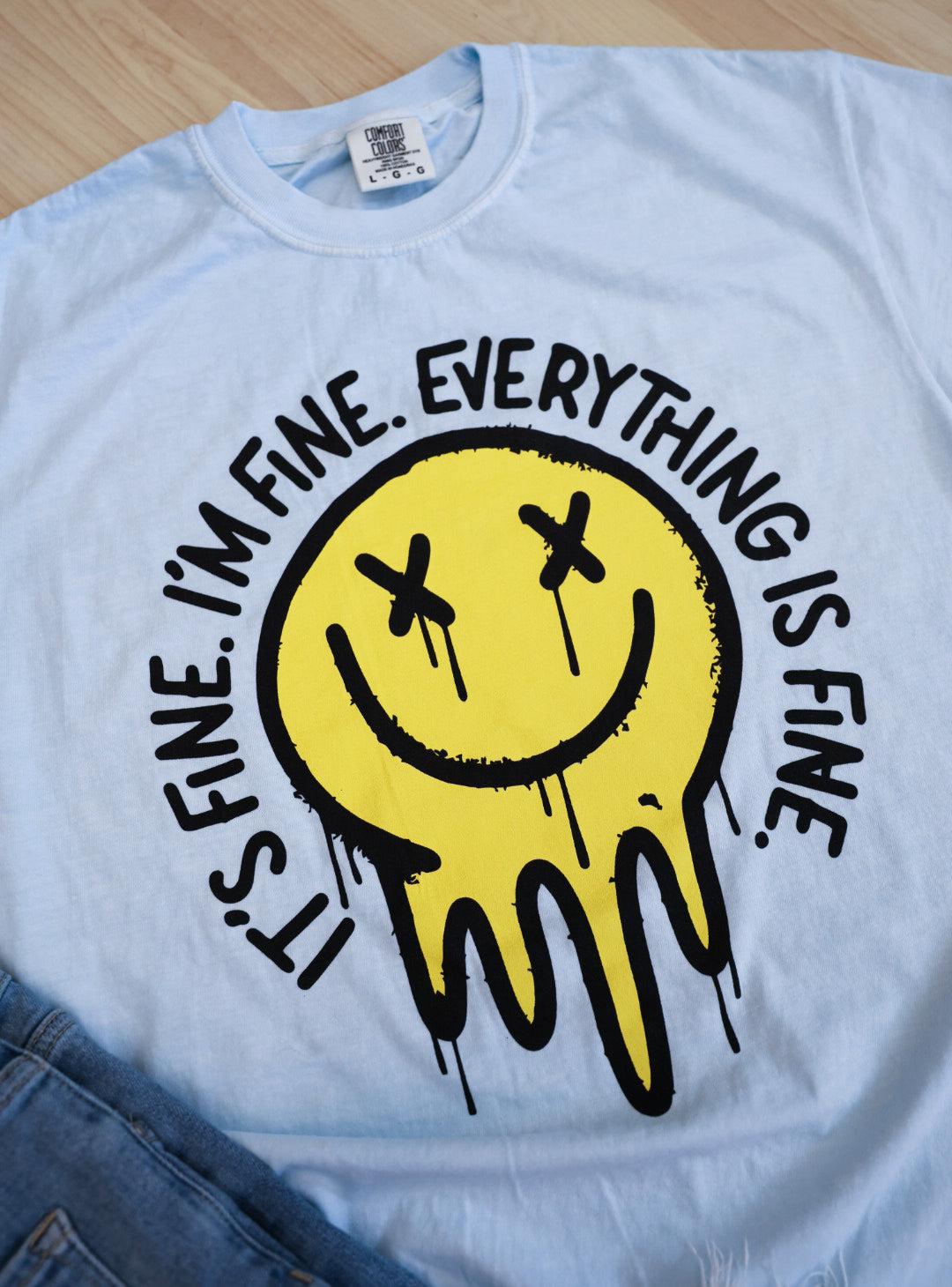 It's Fine Smiley Graphic
