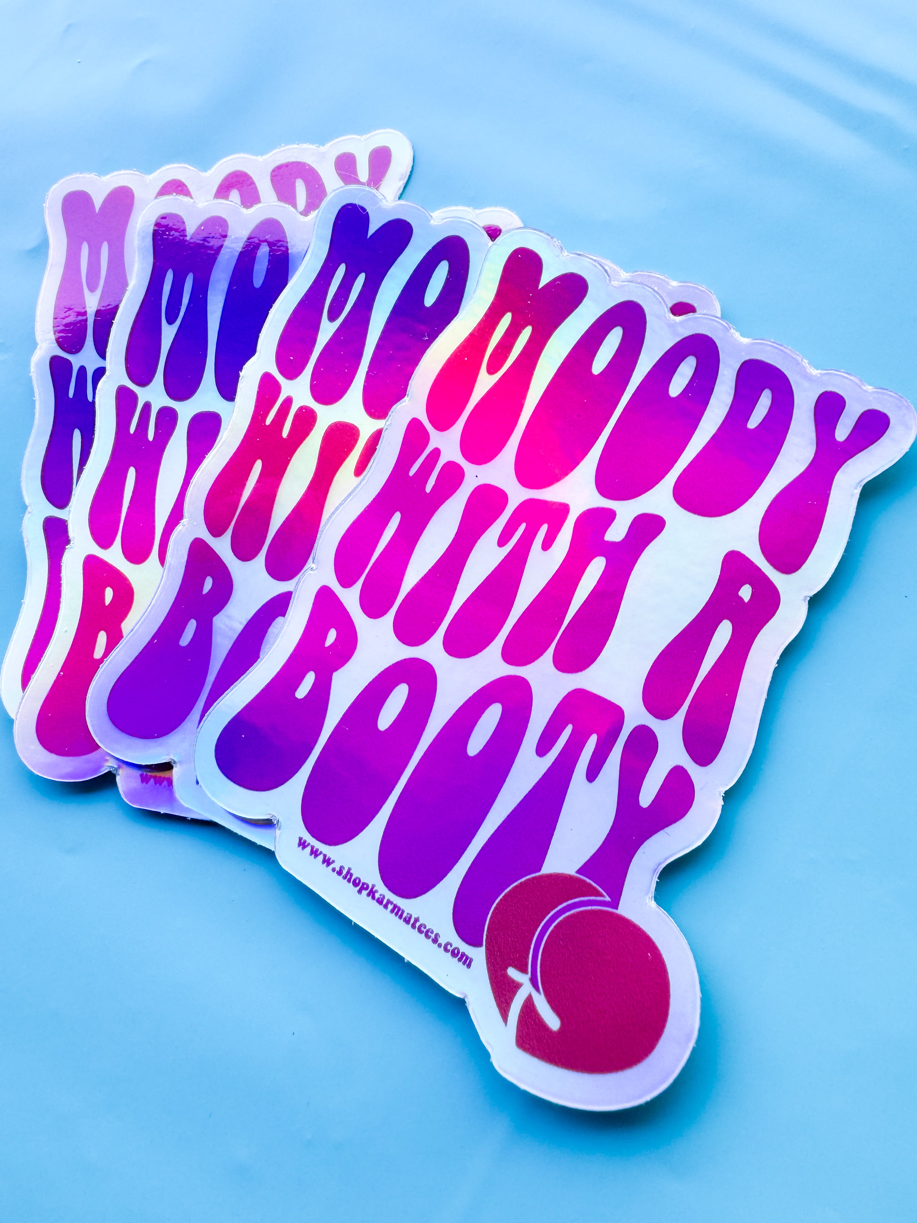 Moody With a Booty Graphic Sticker