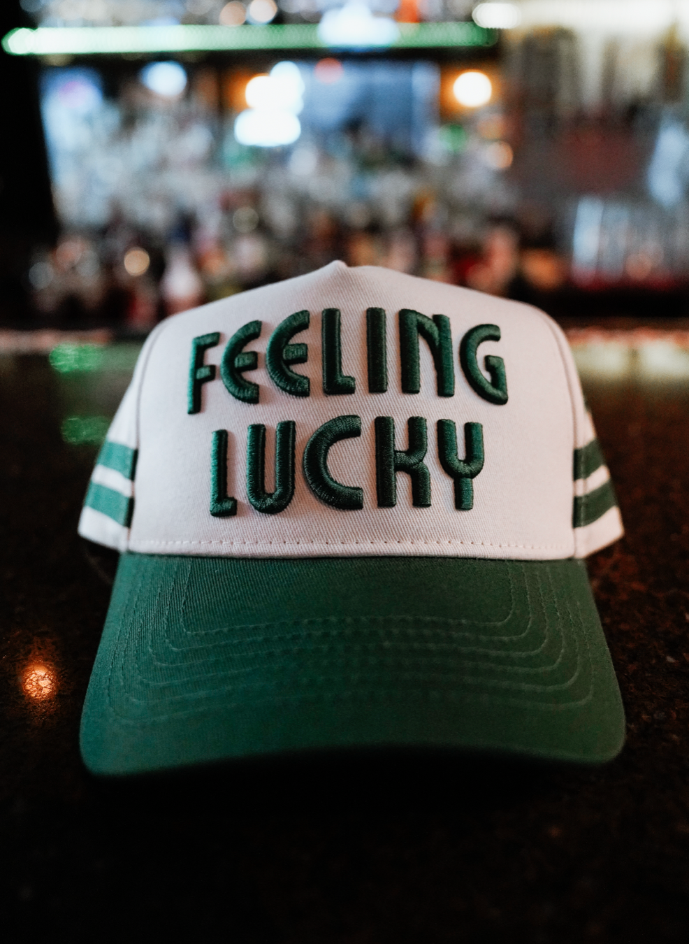 Feeling Lucky -  Green Vintage Trucker Hat