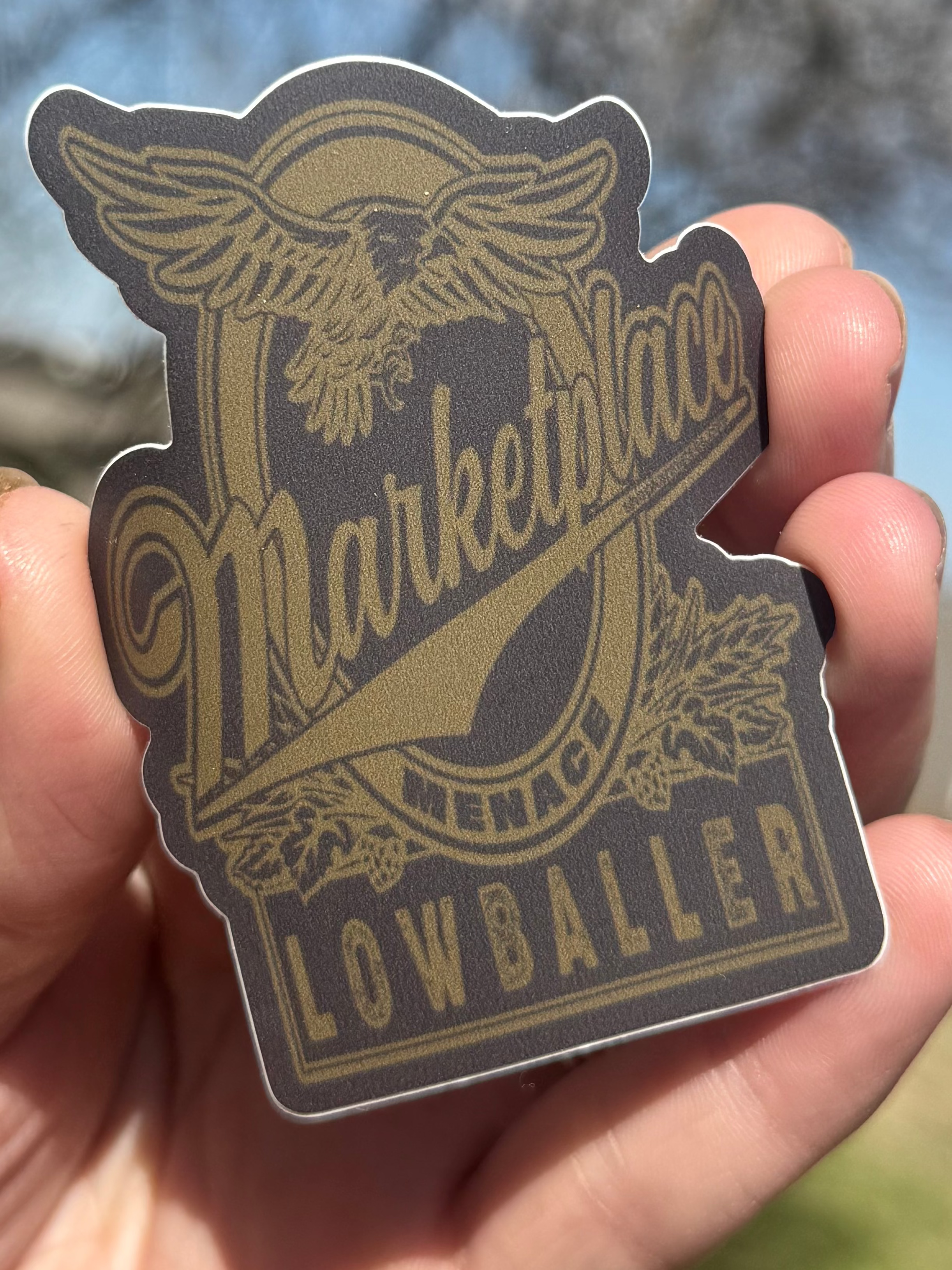 Marketplace Menace Graphic Sticker