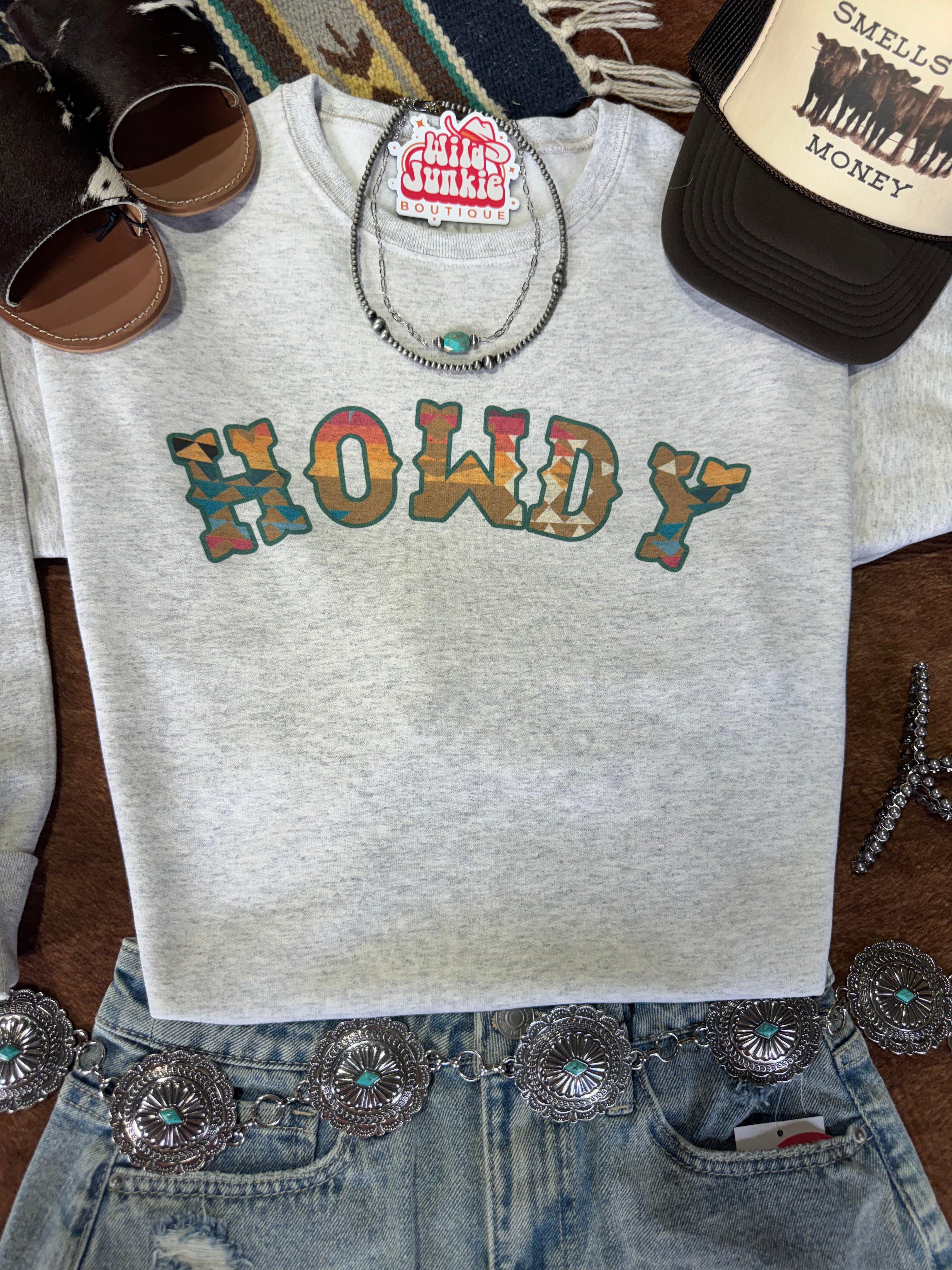 Howdy Graphic Sweatshirt