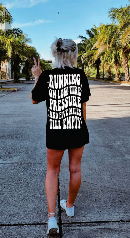 Running on low tire pressure Graphic Tee