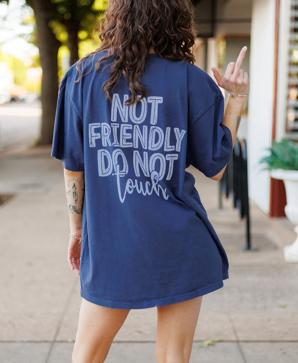 Not Friendly. Do Not Touch Graphic Tee – Shop Karma Tees