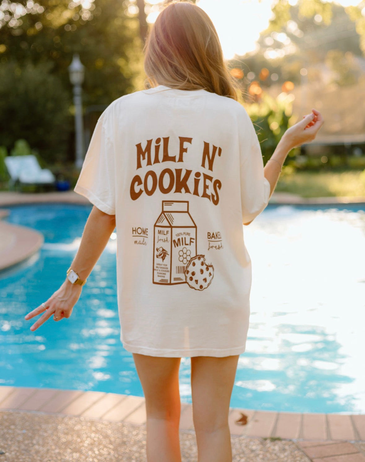 Milf and Cookies Graphic Tee or Crew