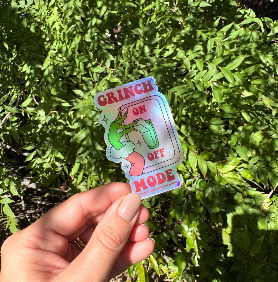 Grinch Mode Sticker