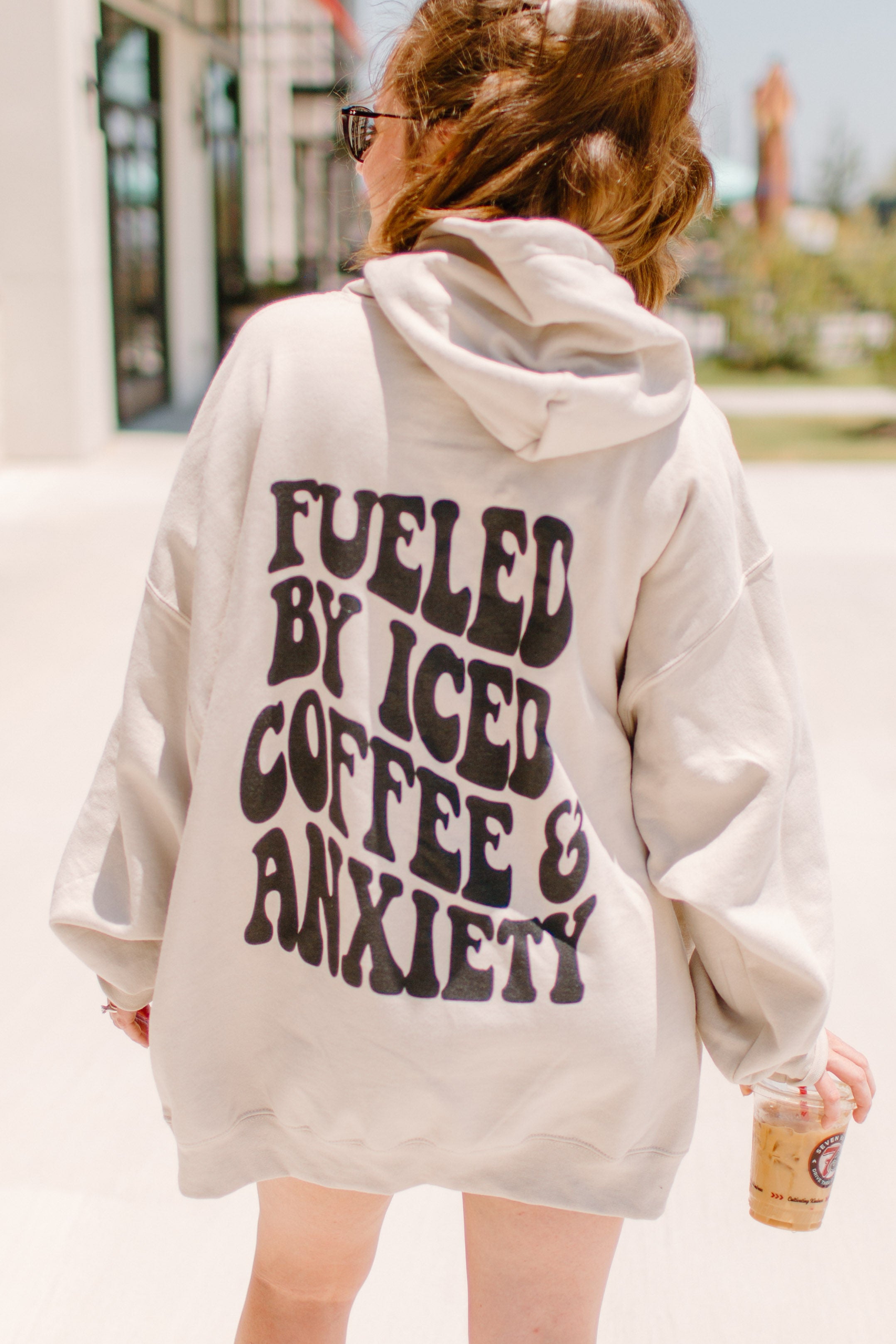 Fueled by iced coffee and anxiety Graphic Tee