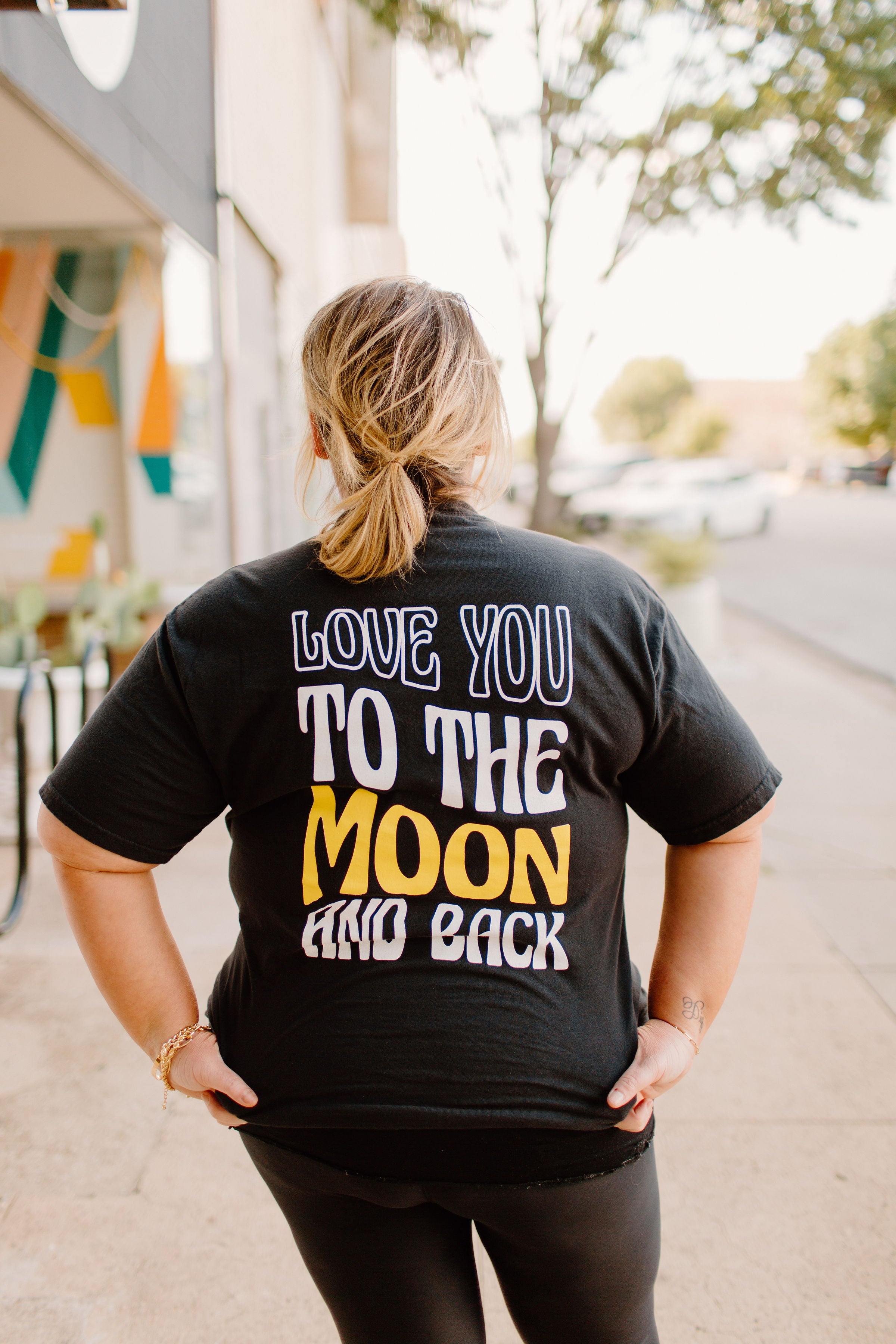 Love You To The Moon - Black