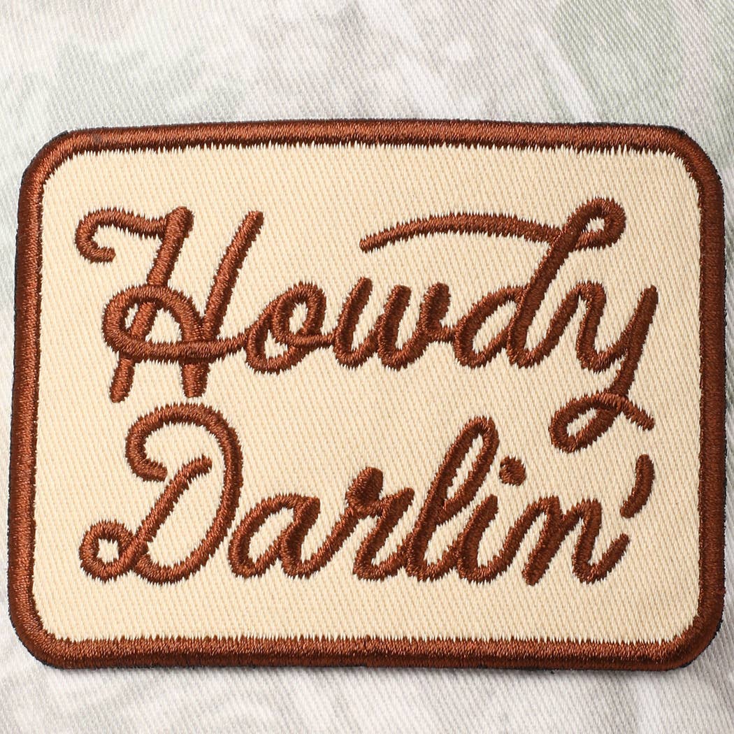 Howdy Darlin' Embroidery Patch Camo Trucker Hat