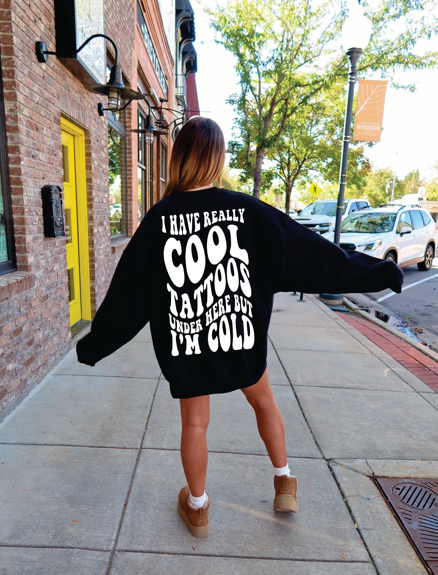 I Have Really Cool Tattoos, But I'm Cold Crewneck Sweatshirt