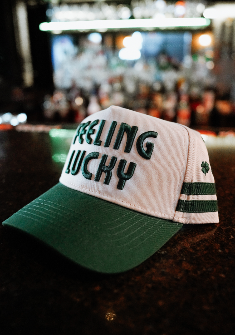 Feeling Lucky -  Green Vintage Trucker Hat