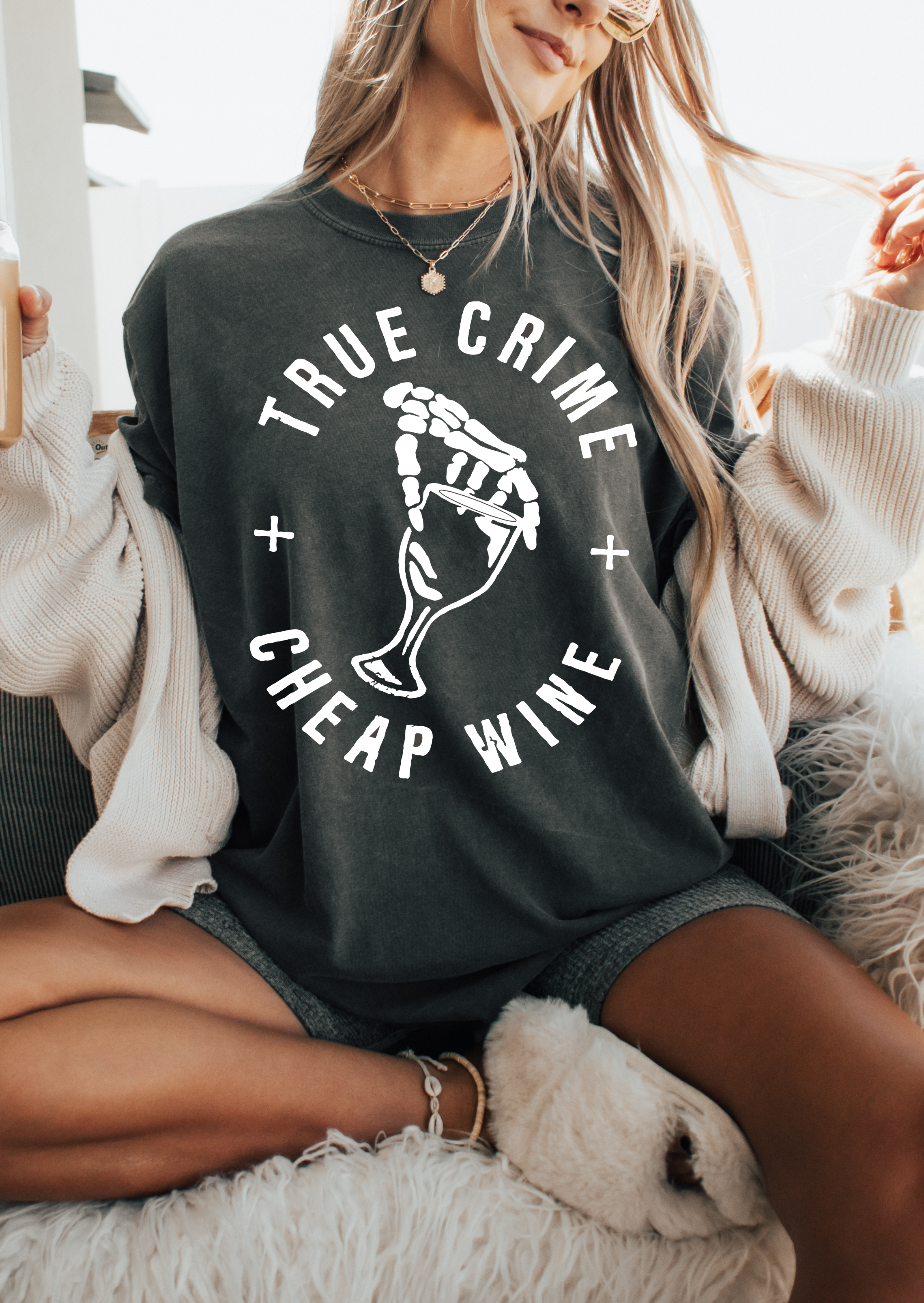 True Crime + Cheap Wine Graphic Tee